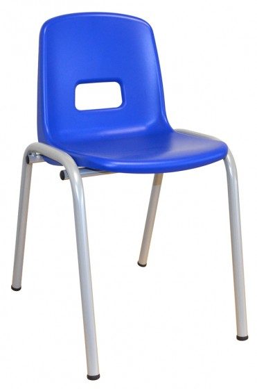 CHAISE ASSISE COQUE POLYPRO EMPILABLE – BLEU T2