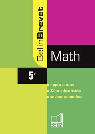 BELINBREVET MATH 5E 2008