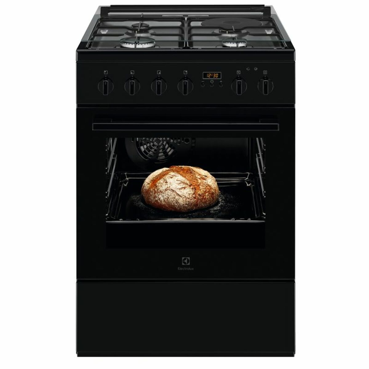 Cuisinière mixte ELECTROLUX LKM624211K 3 foyers gaz + 1
