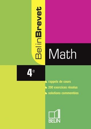 BELINBREVET MATH 4E 2008