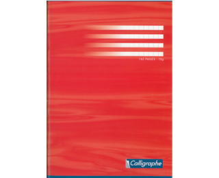 Cahier – CALLIGRAPHE – 24×32 cm – 192 pages – Grands carreaux
