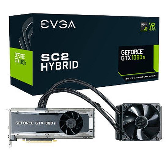 EVGA GeForce GTX 1080 Ti SC2 Hybrid Gaming ICX – 11 Go GeForce GTX 1080 Ti, 1556 MHz, PCI-Express 16x, 11 Go, 11 016 MHz