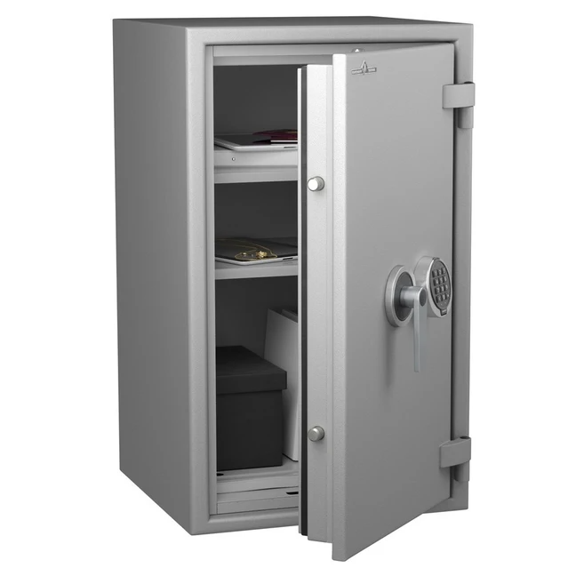 HARTMANN PROTECT DUO PR0080G4 – Coffre fort ignifuge 1 heure – Protection Vol et Feu – Serrure électronique classe 2 VDS