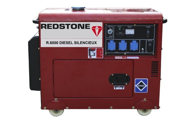 Groupe électrogène diesel de chantier REDSTONE R6000, 4500 W