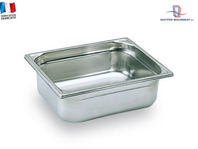 Bac Gastronorme inox GN 1/2 (ht 2 cm)