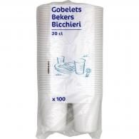 Gobelets 20 cl blancs