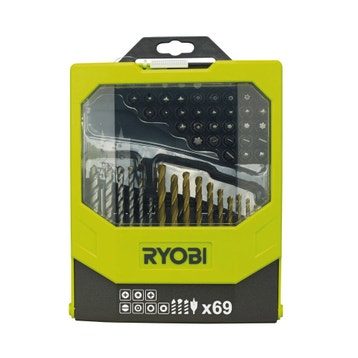 Coffret de 69 accessoires RYOBI Rak69mix