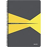 Cahier à spirale Leitz A4 OFFICE 90 Pages 90 g/m² Jaune, gris