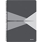 Cahier à spirale Leitz A4 OFFICE 180 Pages 90 g/m² Blanc, gris