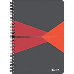 Cahier à spirale Leitz A5 Office 80 Pages Rouge, gris