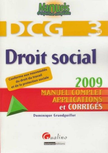 DROIT SOCIAL – DCG 3 – 3EME EDITION