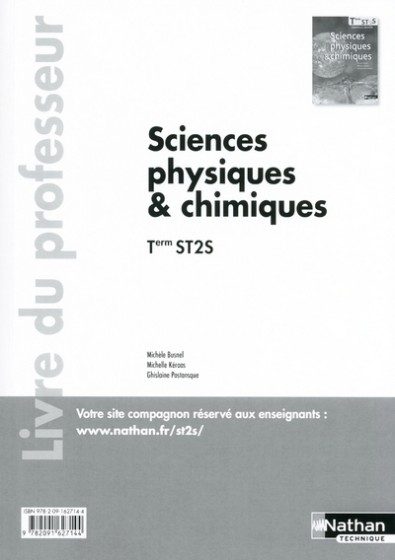 SCIENCES PHYS CHIMIQ TERM ST2S