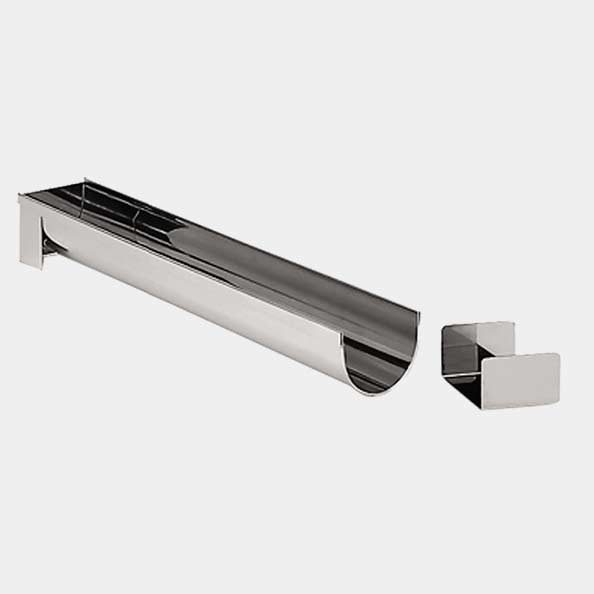 Gouttière à bûche démontable inox ronde L 30 cm