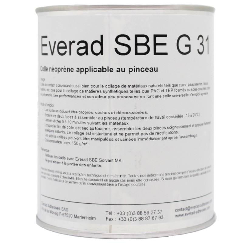 Colle Chimiprène G31 pot de 750 ml. Collano / Everad