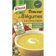 Soupe 8 légumes crème fraîche Knorr