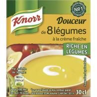 Soupe 8 légumes crème fraîche Knorr