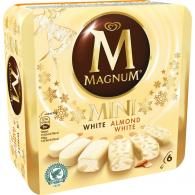Glace chocolat blanc amandes Magnum