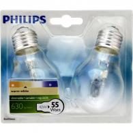 Ampoule halogène EcoClassic 55W E27 Philips