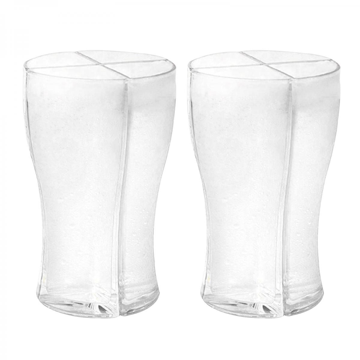 Schooner 4-en-1 Bar Maison Verre à Bière Fête Vacances à Boire Tasse De Fête Clair M