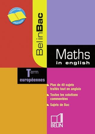 MATHS IN ENGLISH TERM. EUROPEENNES
