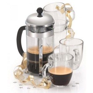 Set cafetière Chambord + 4 mugs 30 cL BODUM