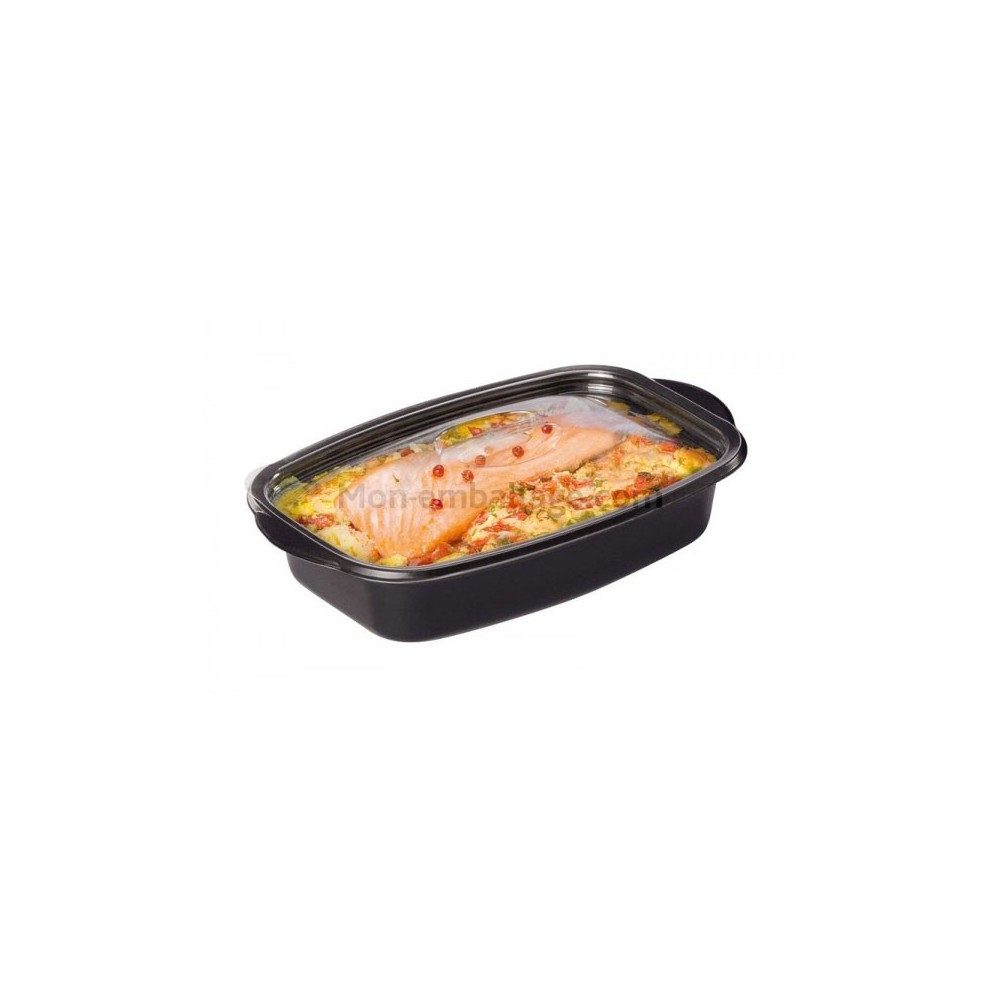 Barquette plastique MARMIPACK avec couvercle par 25