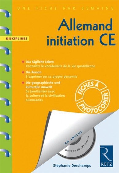 FICHES RESSOURCES – CE1 – ALLEMAND + CD AUDIO
