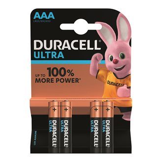 Pile alcaline AAA – LR3 Duracell Ultra Power – Blister de 4