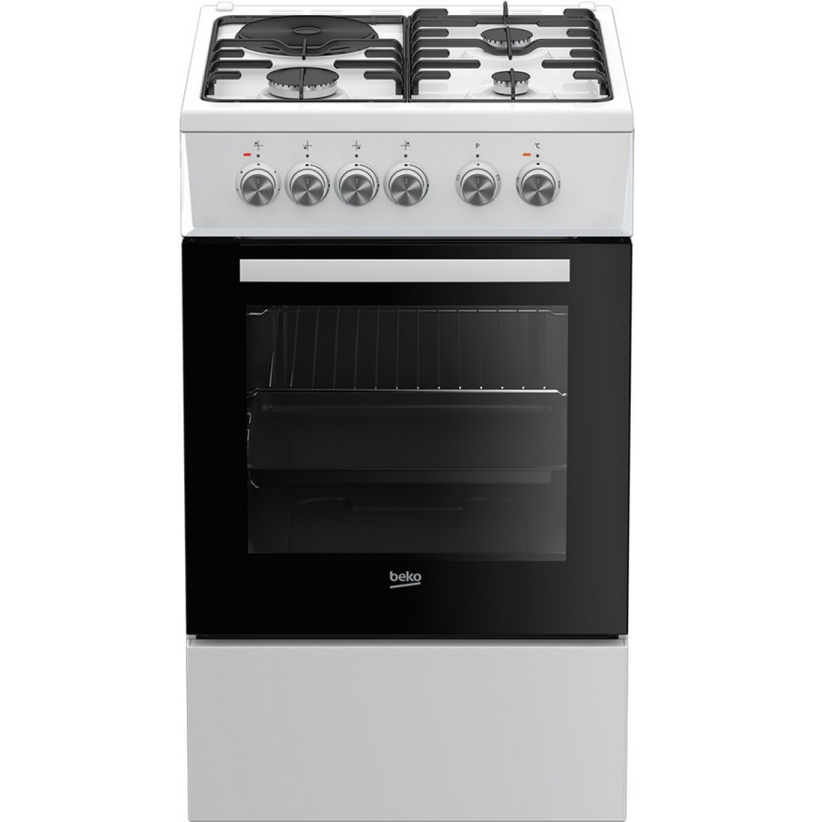Cuisinière mixte 60l 4 foyers blanc – fss53000dw – BEKO