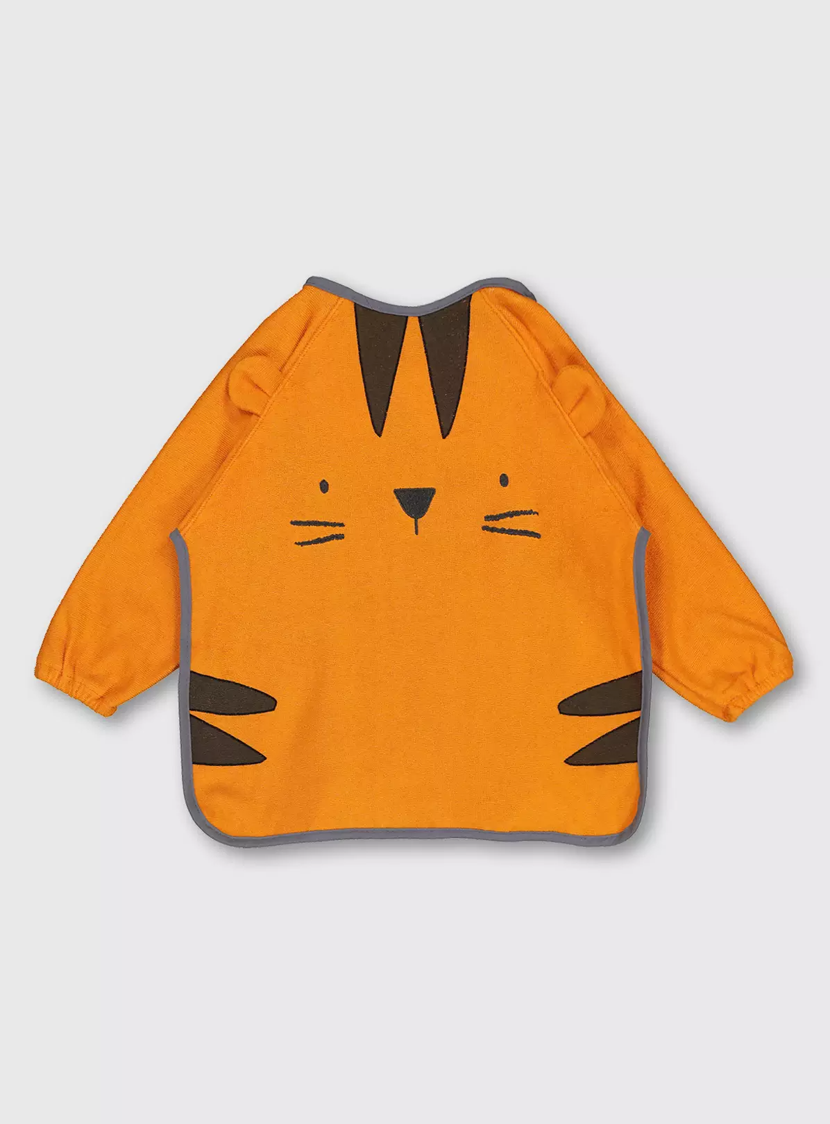 Orange Tiger Long Sleeve Bib – One Size