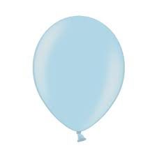 Ballon métallisé bleu clair par 25