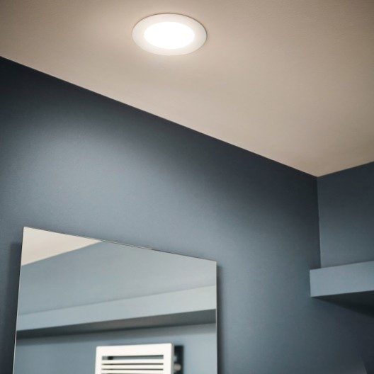 Kit 1 spot à encastrer salle de bains Extrabath fixe led INSPIRE LED intégrée bl