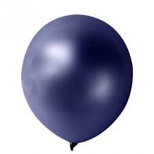 Ballon métallisé bleu marine par 25