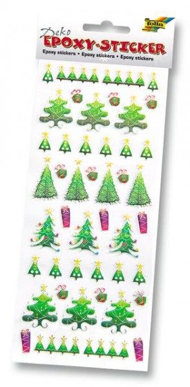 45 STICKERS ÉPOXY NOËL