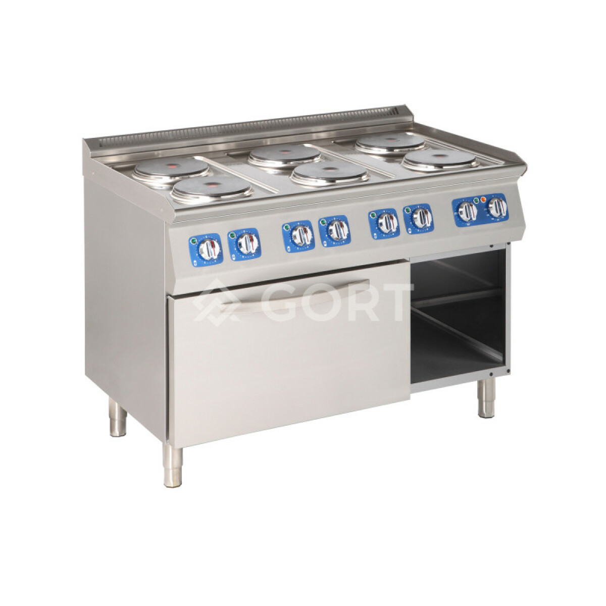 Cuisinière électrique 4 plaques (4x 2,6) sur four électrique – Gort