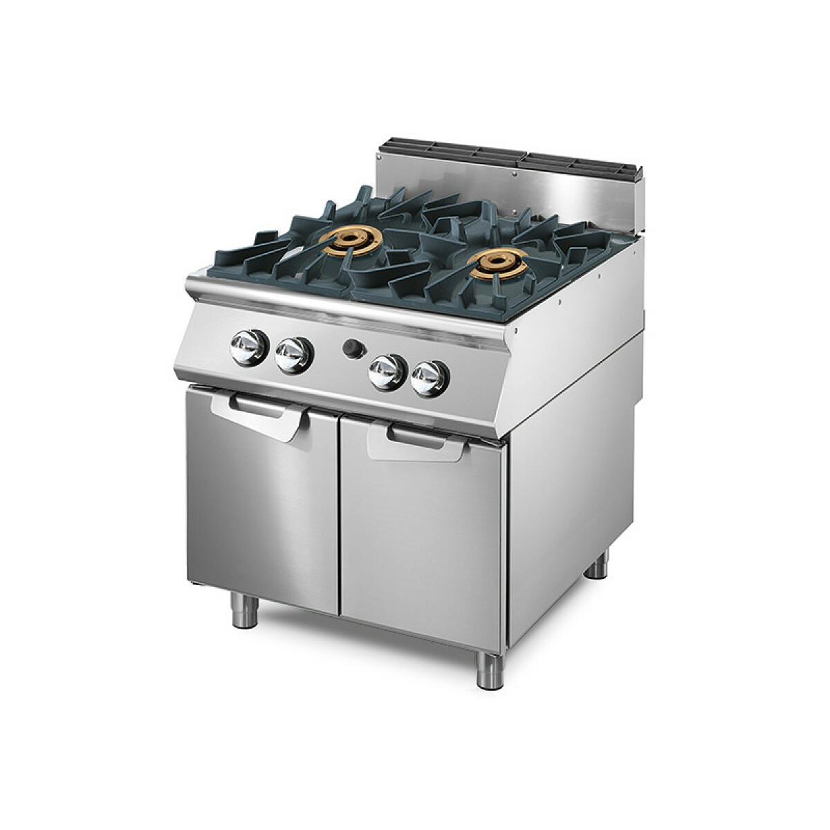 Cuisinière Gaz avec 2 Brûleurs Chacun 16 kW sur Coffre 2 Portes – Virtus