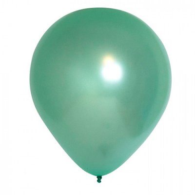 Ballon métallisé jade par 25