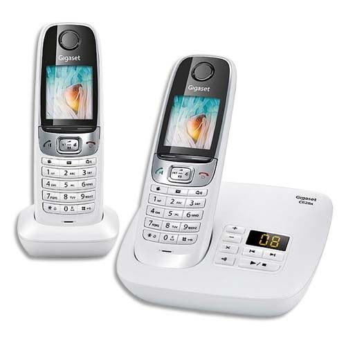 GIGASET TÉLÉPHONE SANS FIL C620A BLANC DUO C620ASOLOBLANC