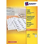100 Feuilles d’étiquettes blanches pour copieur – Avery – 35 x 70 mm