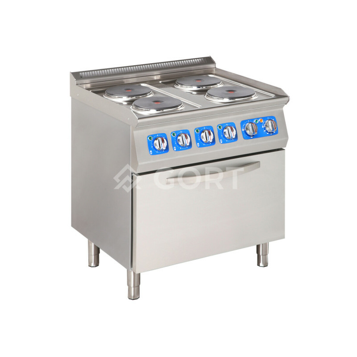 Cuisinière électrique 4 plaques (4x 2,6) sur four électrique – Gort