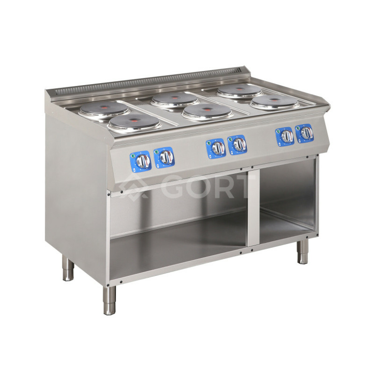 Cuisinière électrique 2 plaques (2x 2,6) sur base ouverte – Gort
