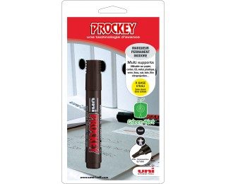 Marqueur indélébile multi-supports – UNI PROCKEY – Pointe moyenne – Bleu