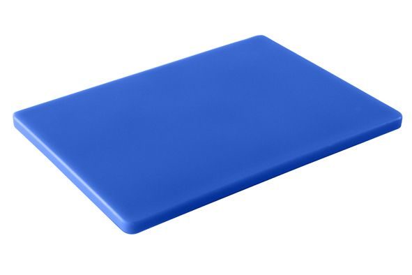 Planche à découper en polyéthylène bleu