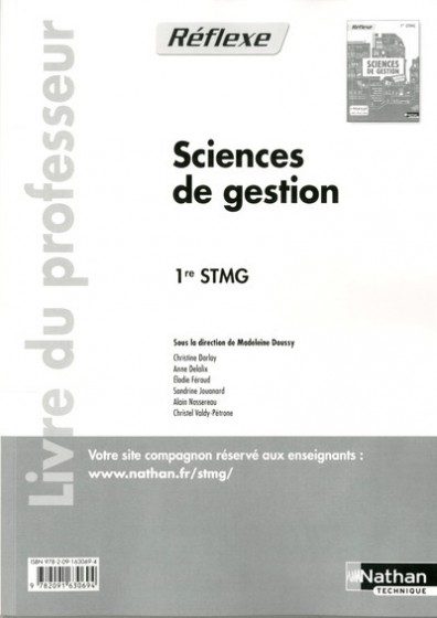 SCIENCES GESTION 1RE STMG (REF