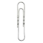 100 Trombones métal ondulé – Office Depot – 50 mm