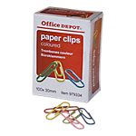 100 Trombones métalliques 30 Mm Couleur – Office Depot