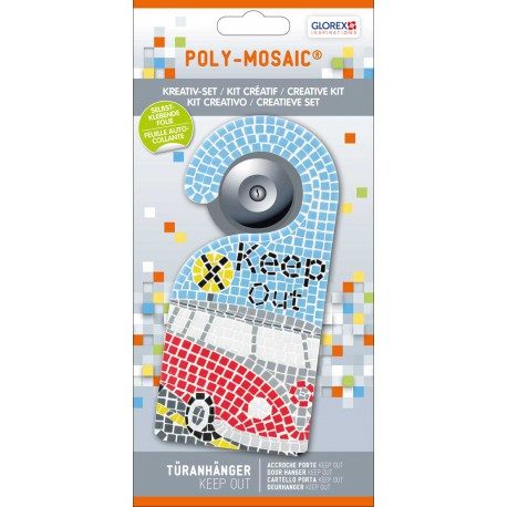 Kit Créatif Poly-Mosaic Accroche porte Keep Out – Glorex