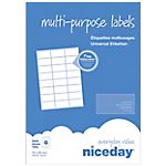 100 feuilles étiquettes adresses multifonctions – 70x36mm – 24 étiquettes par feuille A4 – 2400 étiquettes