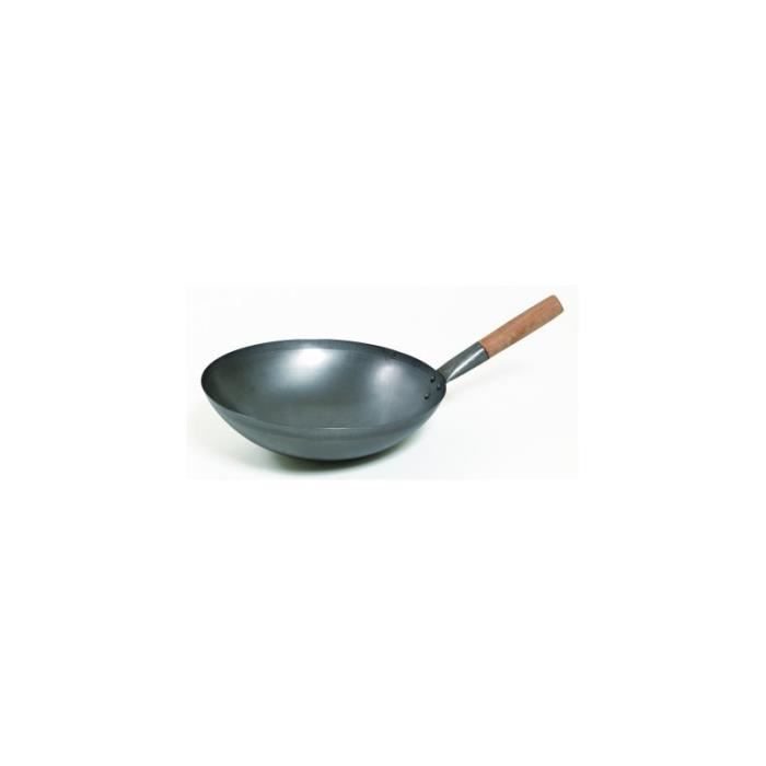 Wok Tôle d’acier noire