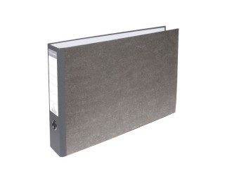 Classeur à levier papier marbre A3 – EXACOMPTA – horizontal – Dos 70mm – Gris